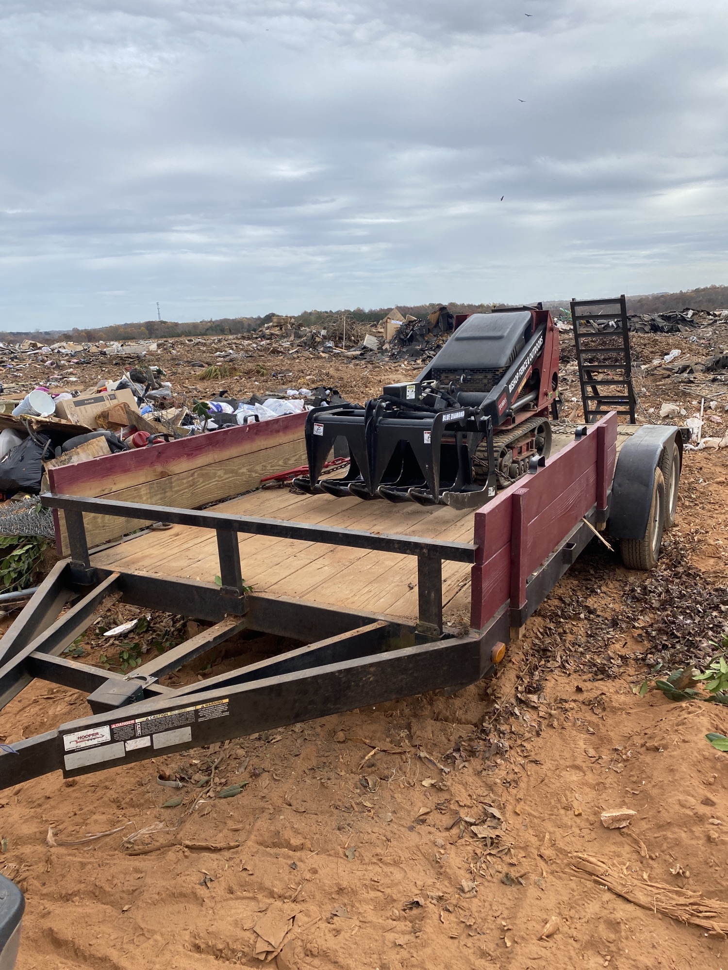 Quality Fence Services Near Spartanburg, SC 48 Landfill Demolition with skid steer