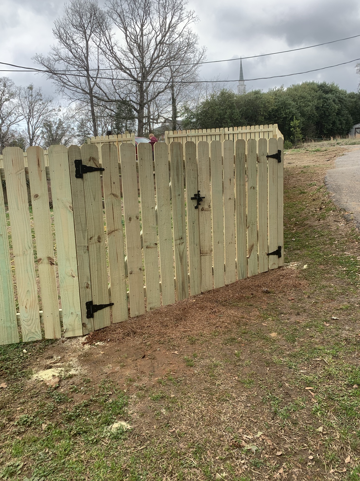 Quality Fence Services Near Spartanburg, SC 39 Spaced picket fence double gate