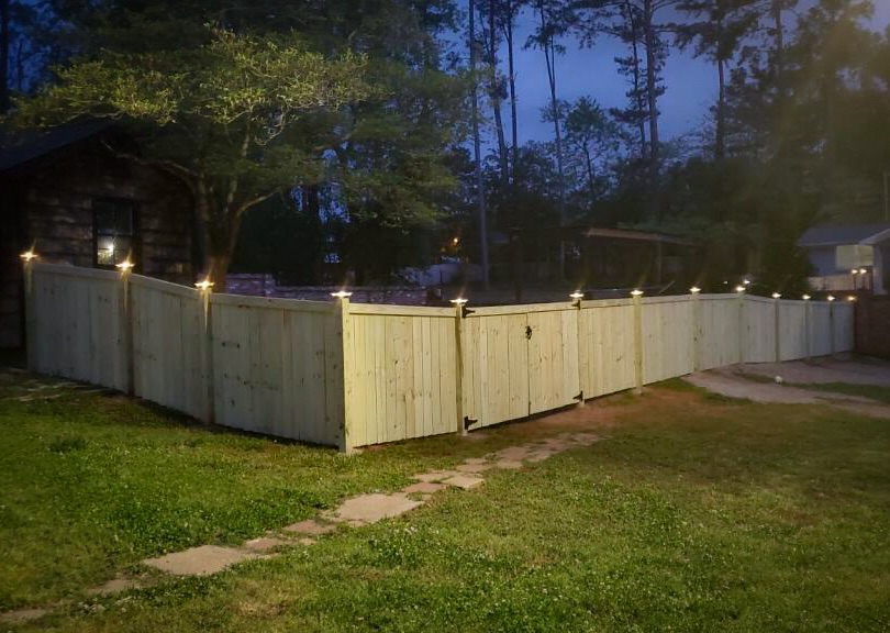 Quality Fence Services Near Spartanburg, SC 45 Wood fence with trim