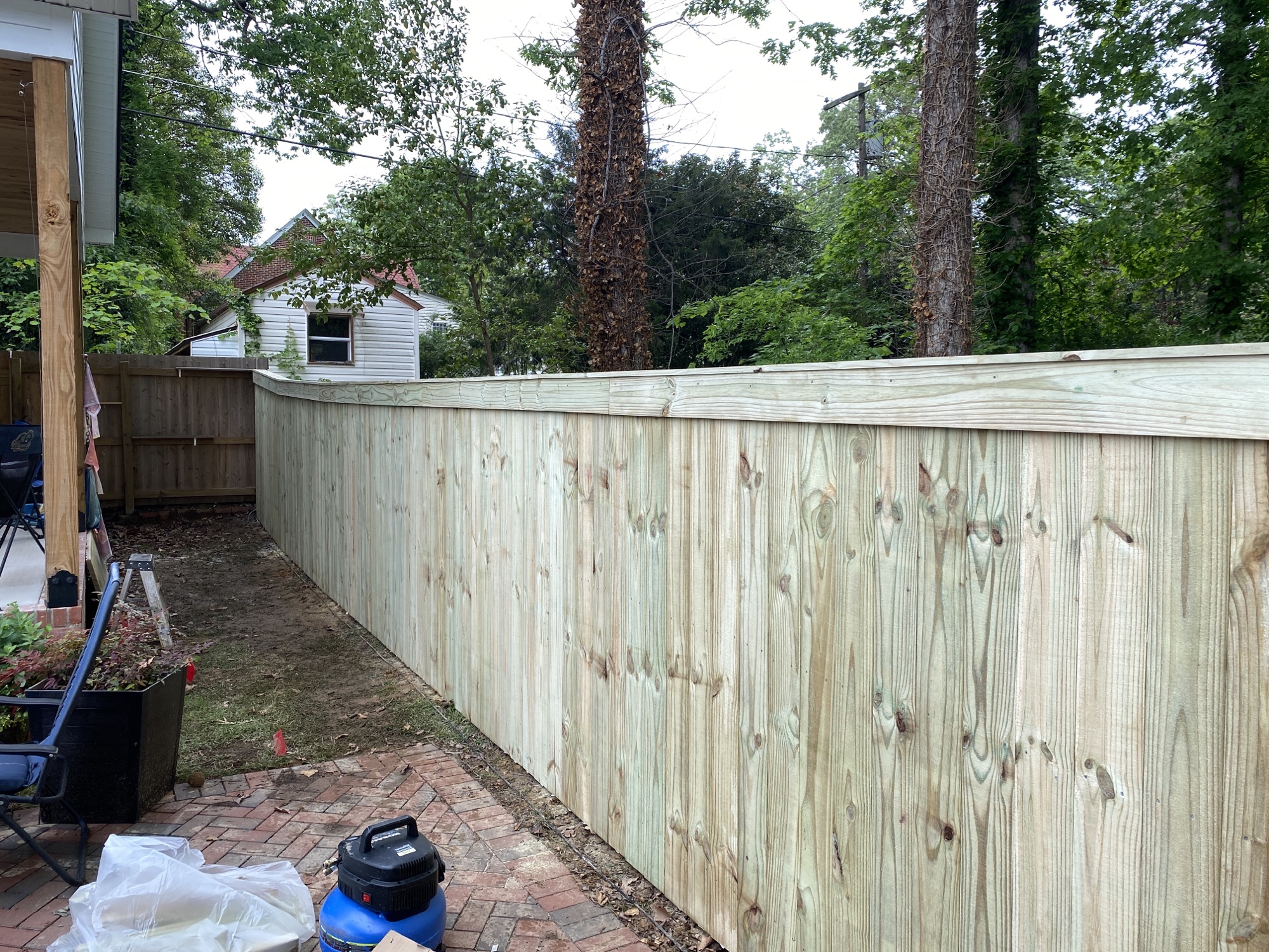 Quality Fence Services Near Spartanburg, SC 46 Wood fence with trim