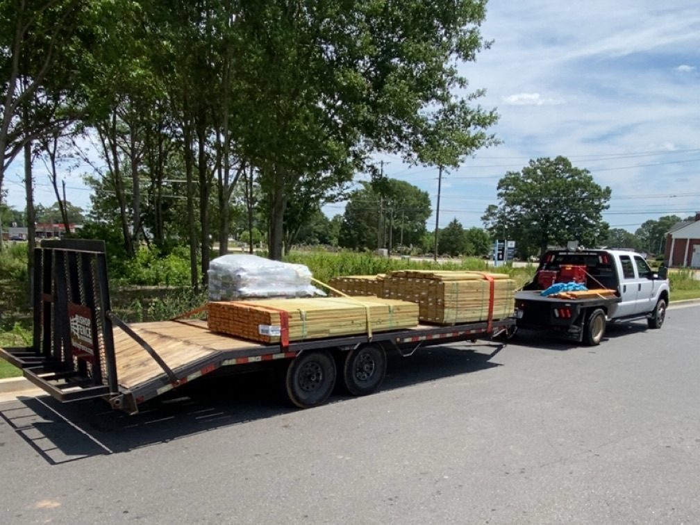 Bishop Fence Material Delivery